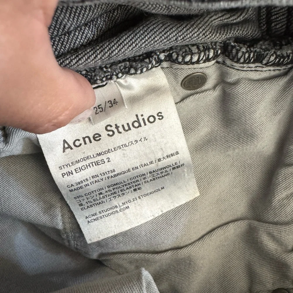 Acne Gray Skinny Jeans “Pin Eighties 2” - Picture 5 of 6